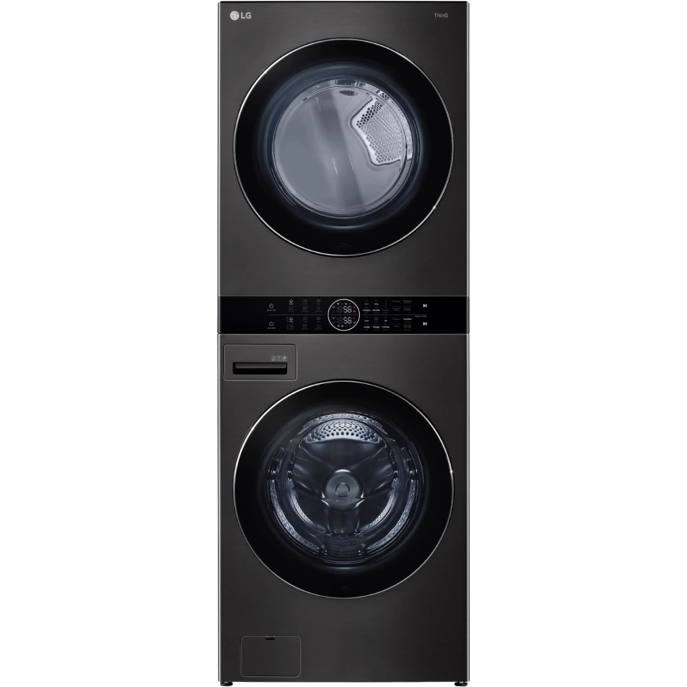 Lave linge séchant hublot LG F761TOWERB Washtower