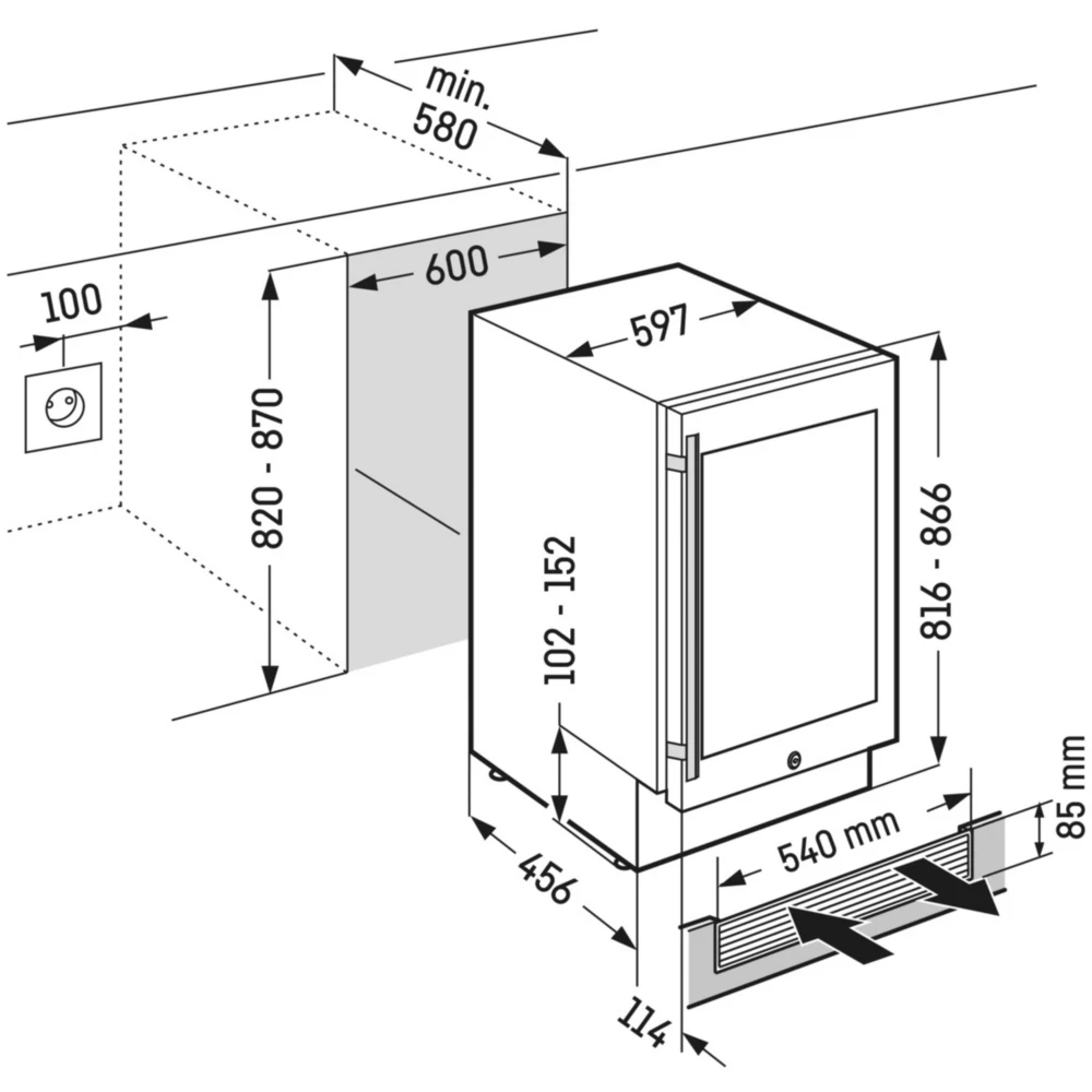 Cave à vin encastrable LIEBHERR UWKes1752-26 – Image 8