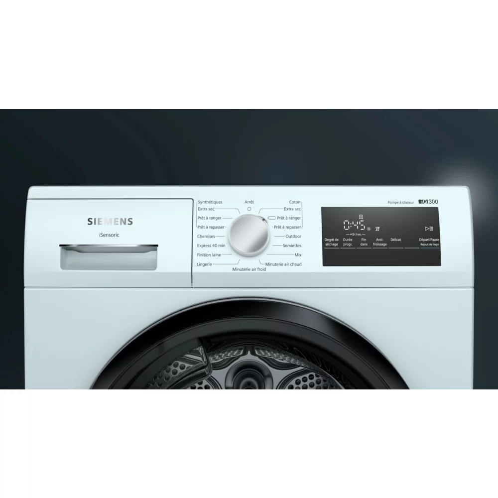 Sèche linge pompe à chaleur SIEMENS WT45HV13FR iQ300 – Image 2