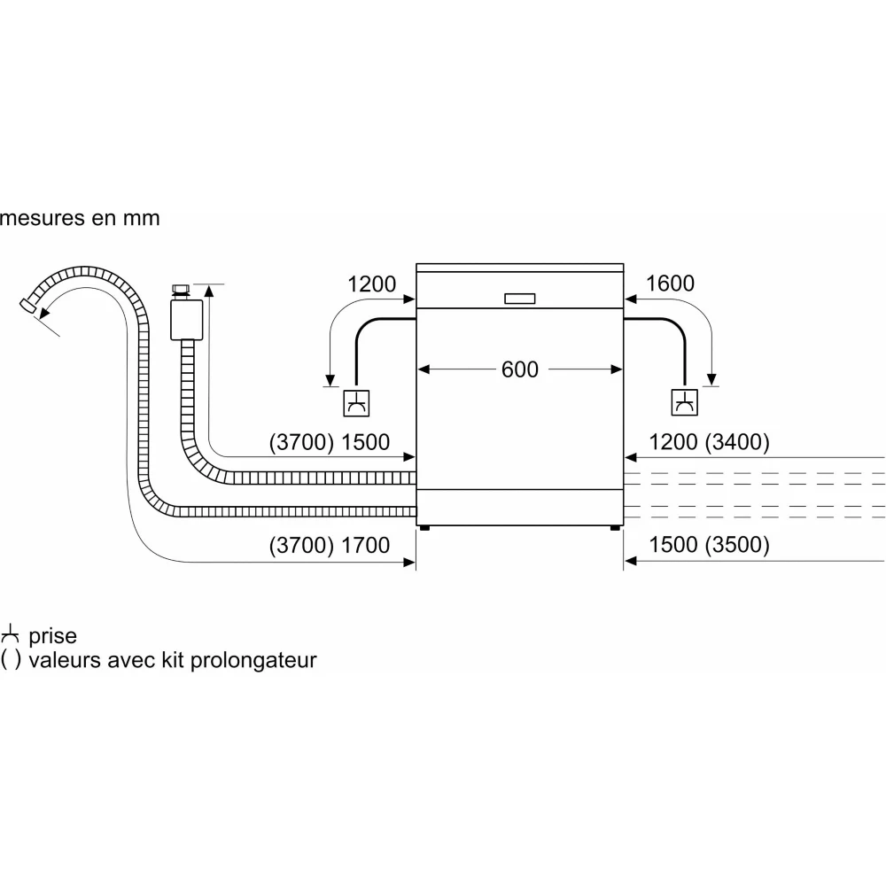 Lave vaisselle 60 cm BOSCH SMS4HKW04E Serenity Serie 4 Silence Plus – Image 15