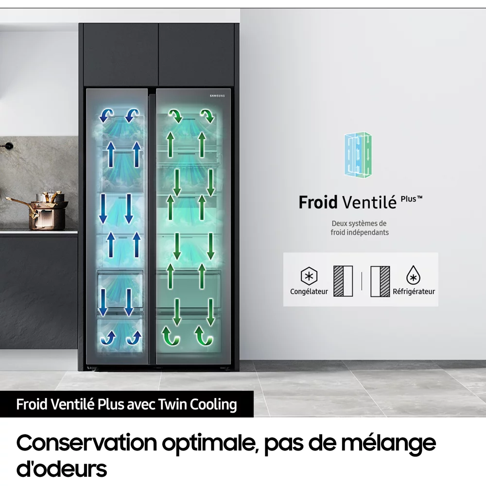 Réfrigérateur Américain SAMSUNG RS68A884CSL – Image 5