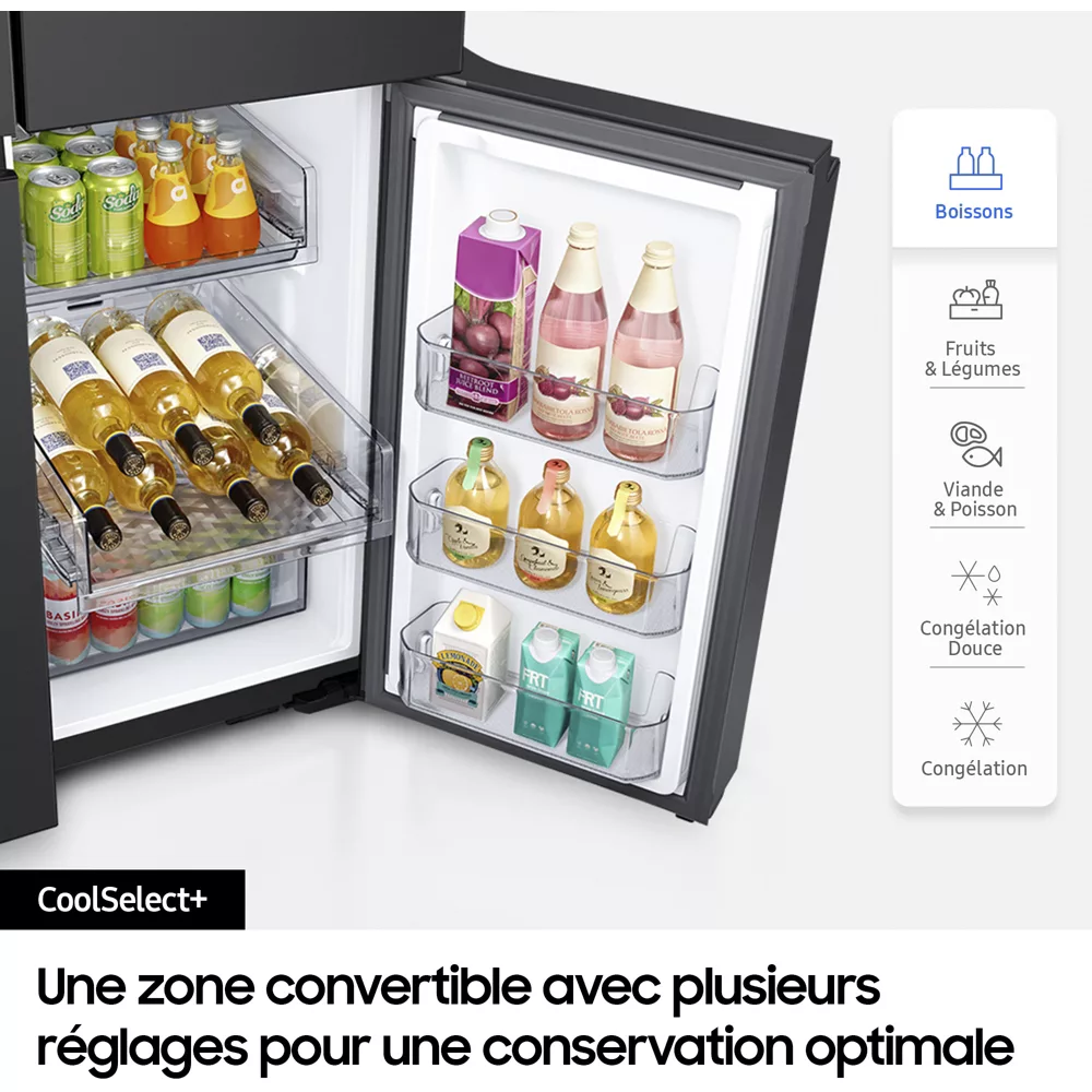 Réfrigérateur multi portes SAMSUNG RF65DG9H0EB1 family hub avec AI vision – Image 9