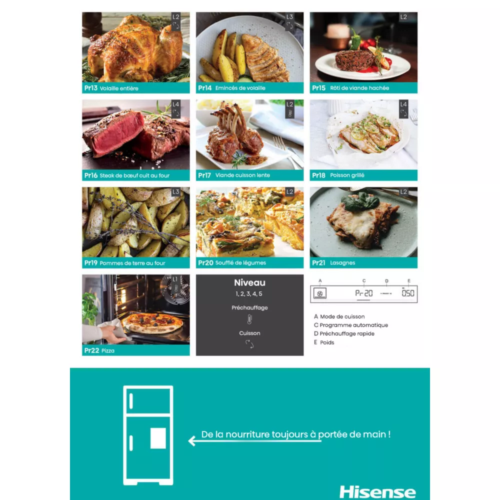 Four encastrable fonction vapeur HISENSE BSA66334PX – Image 18