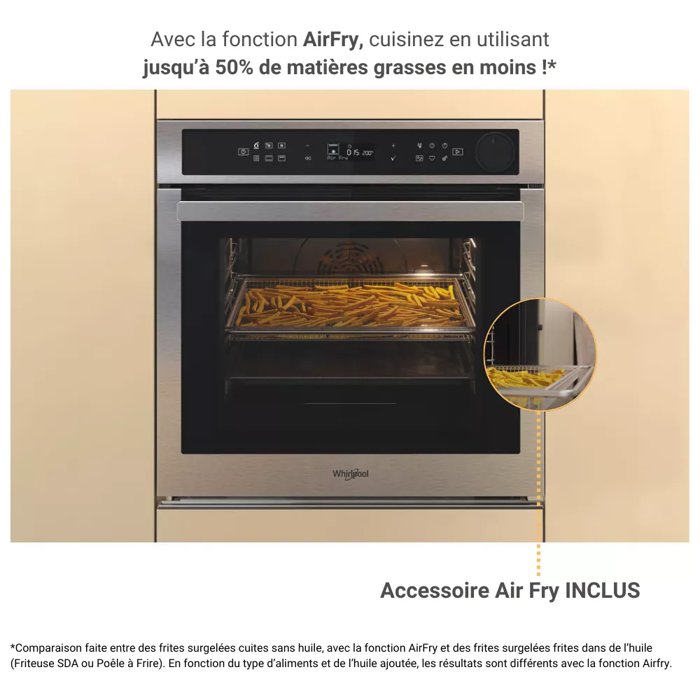 Four encastrable fonction vapeur WHIRLPOOL AKZ9S8271IX SteamSense – Image 6