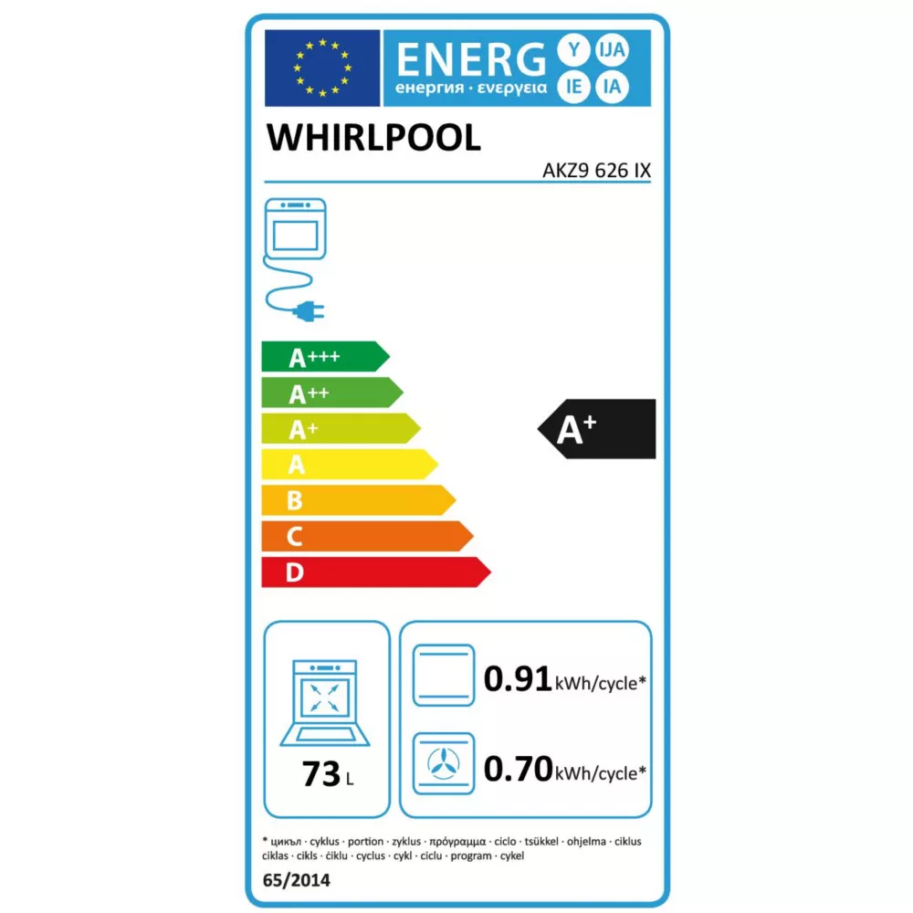 Four encastrable WHIRLPOOL AKZ9626IX 6ème sens – Image 11
