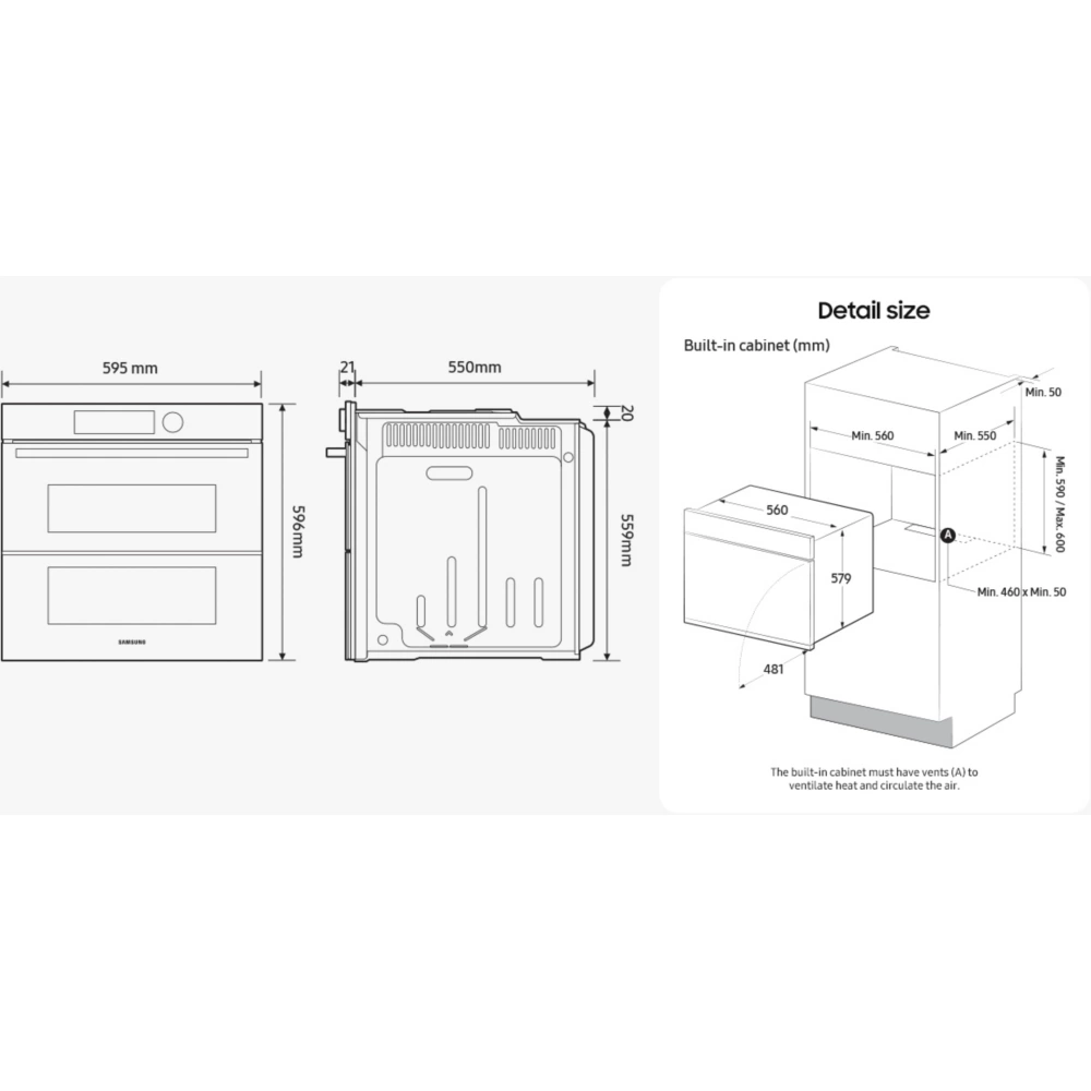 Four encastrable SAMSUNG NV7B4550VAS Bespoke – Image 14