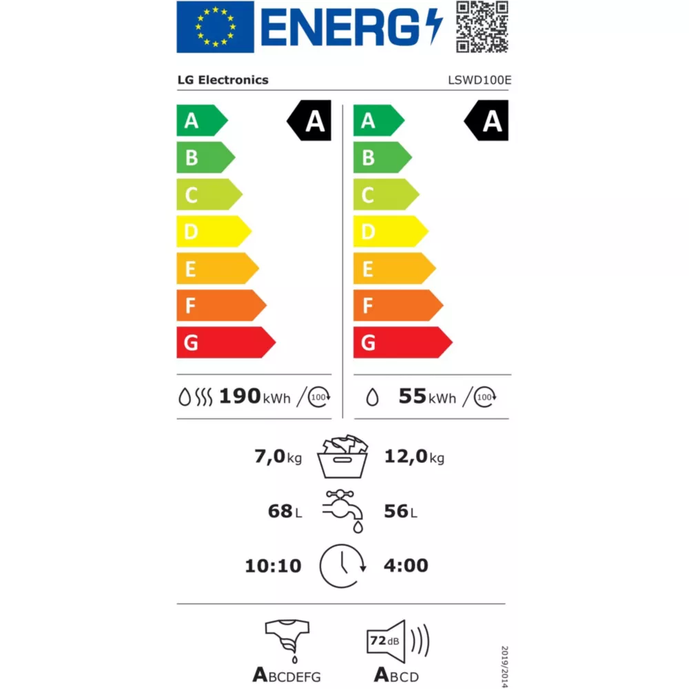 Lave linge séchant hublot LG LSWD100E SIGNATURE – Image 10