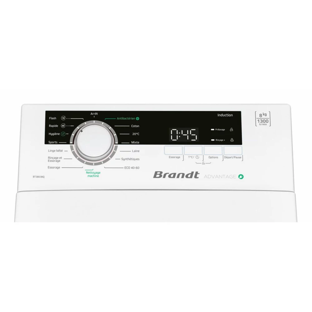 Lave linge top BRANDT BT38038Q – Image 5