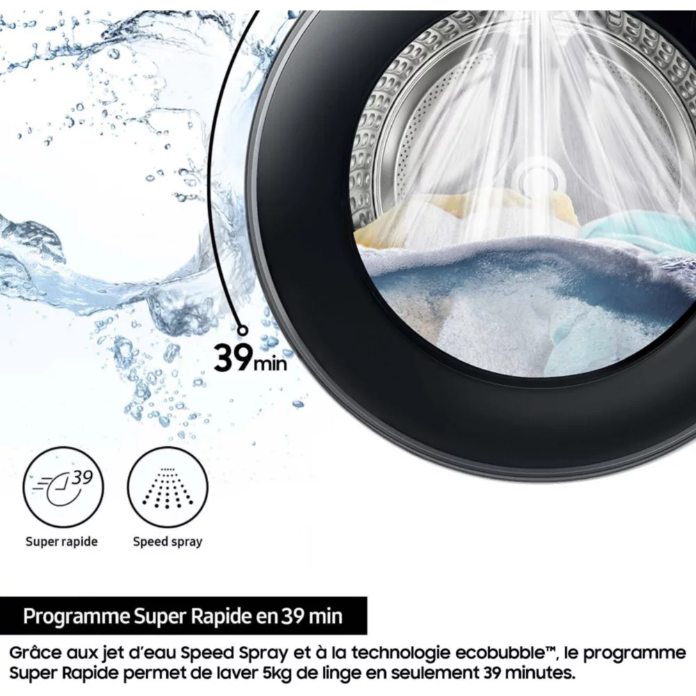 Lave linge hublot SAMSUNG WW90DB7U34GWU3 – Image 8
