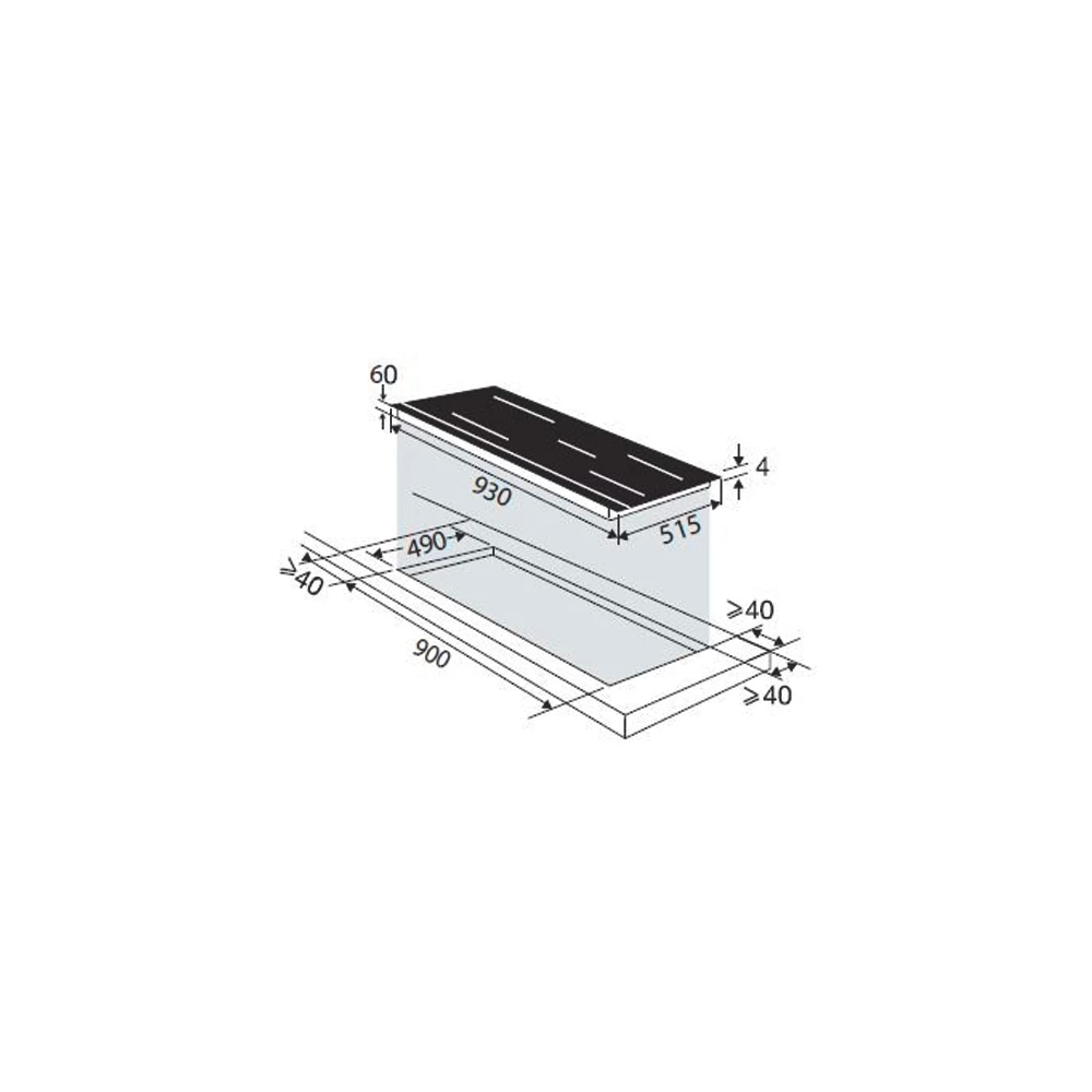 Table induction DE DIETRICH DPI7969XS – Image 5