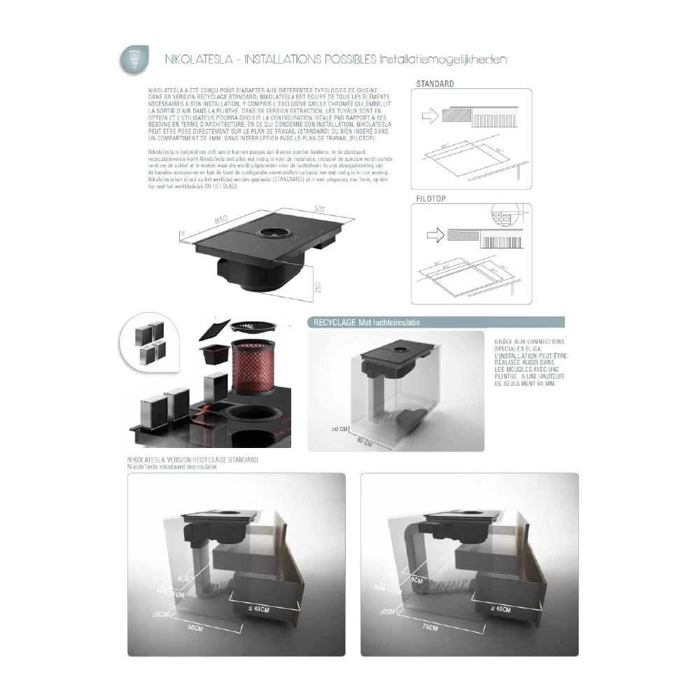 Table induction aspirante ELICA NIKOLATESLA ONE BL/F/83 (recyclage) – Image 12