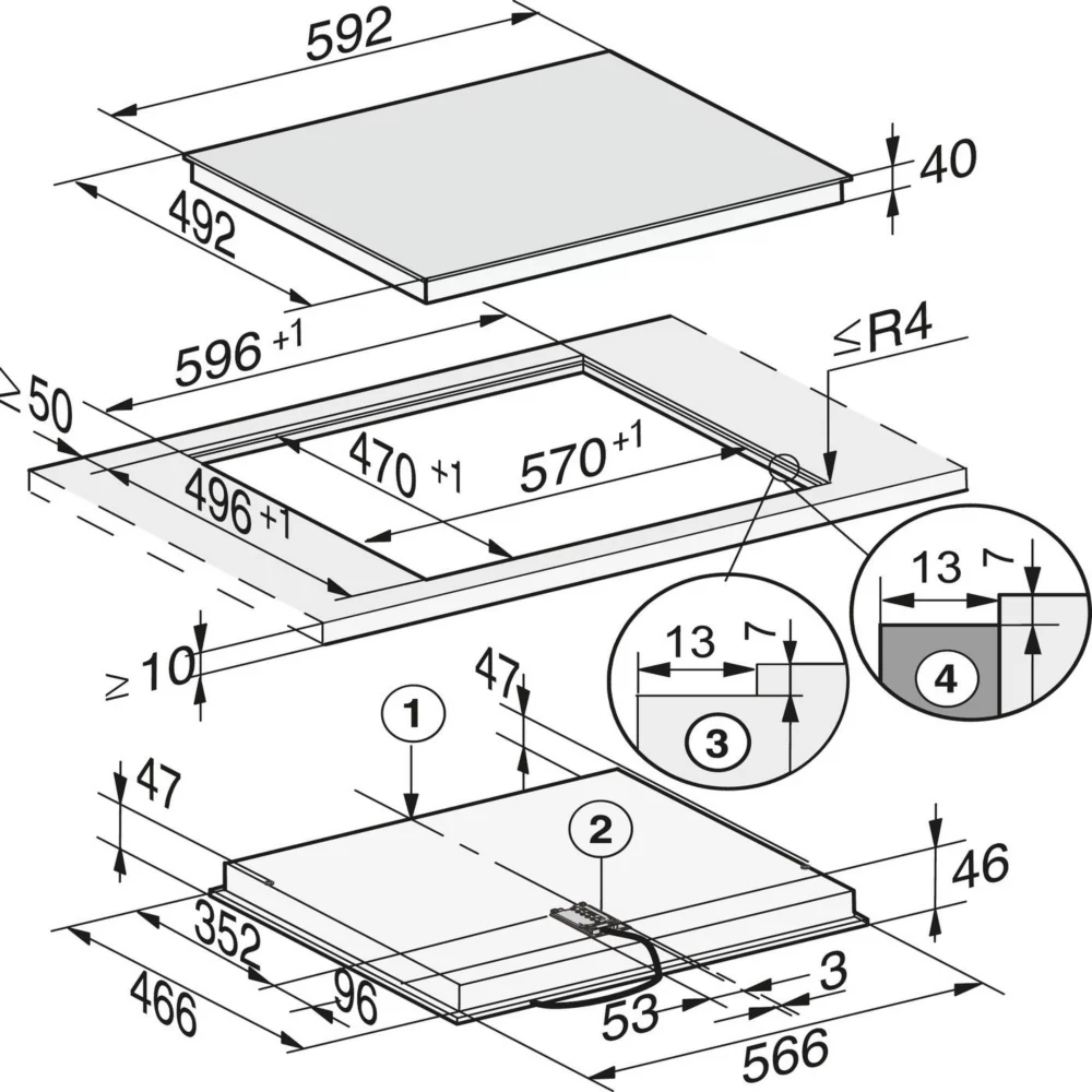 Table vitrocéramique MIELE KM 6520 FL – Image 4