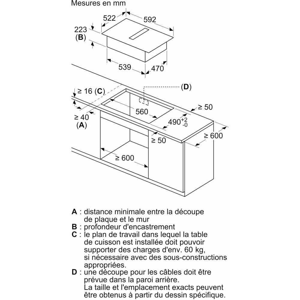 Table induction BOSCH PVS63SB16F Plug&Play – Image 8