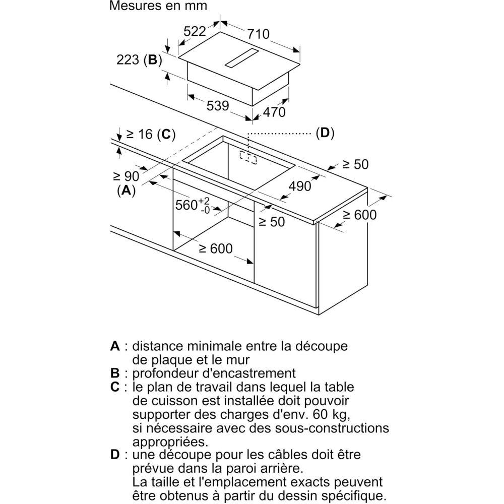 Table induction aspirante SIEMENS ED711HQ26E iQ500 combiZone – Image 10