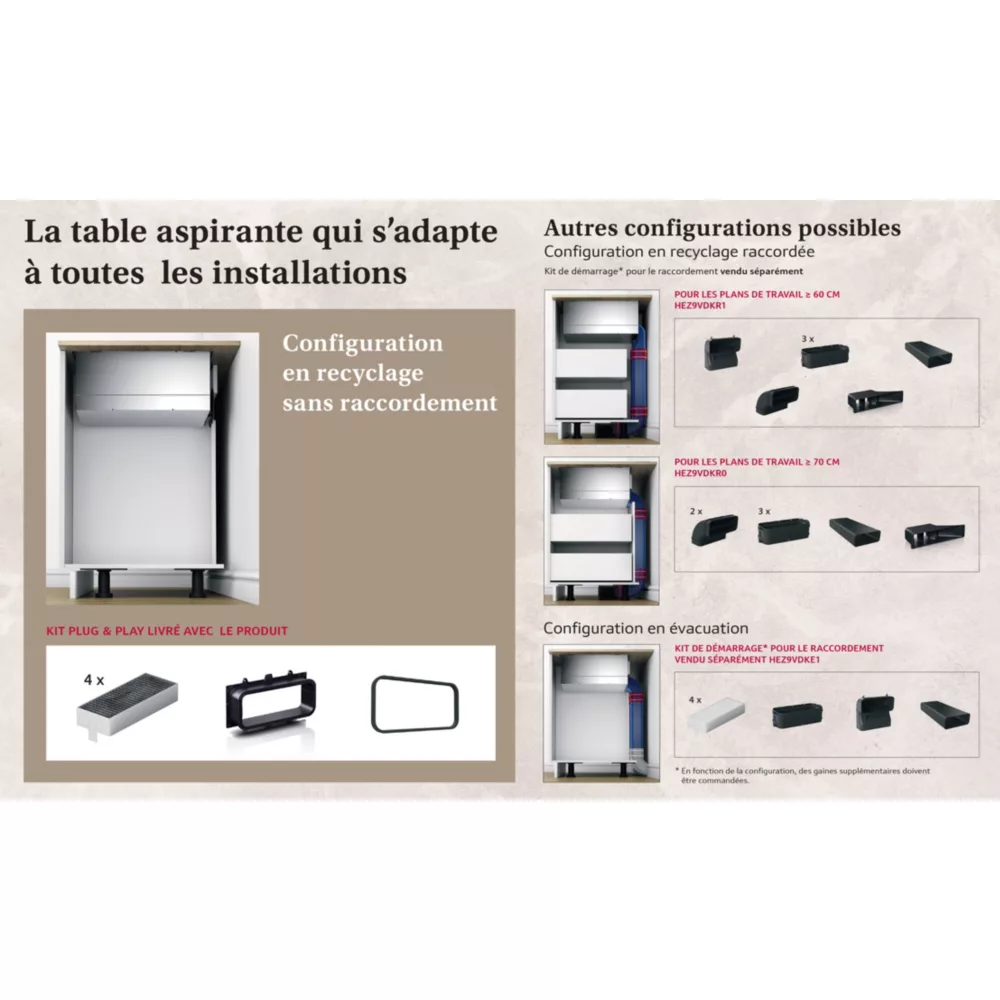 Table induction aspirante NEFF V58THQ4L0 série N70 – Image 8