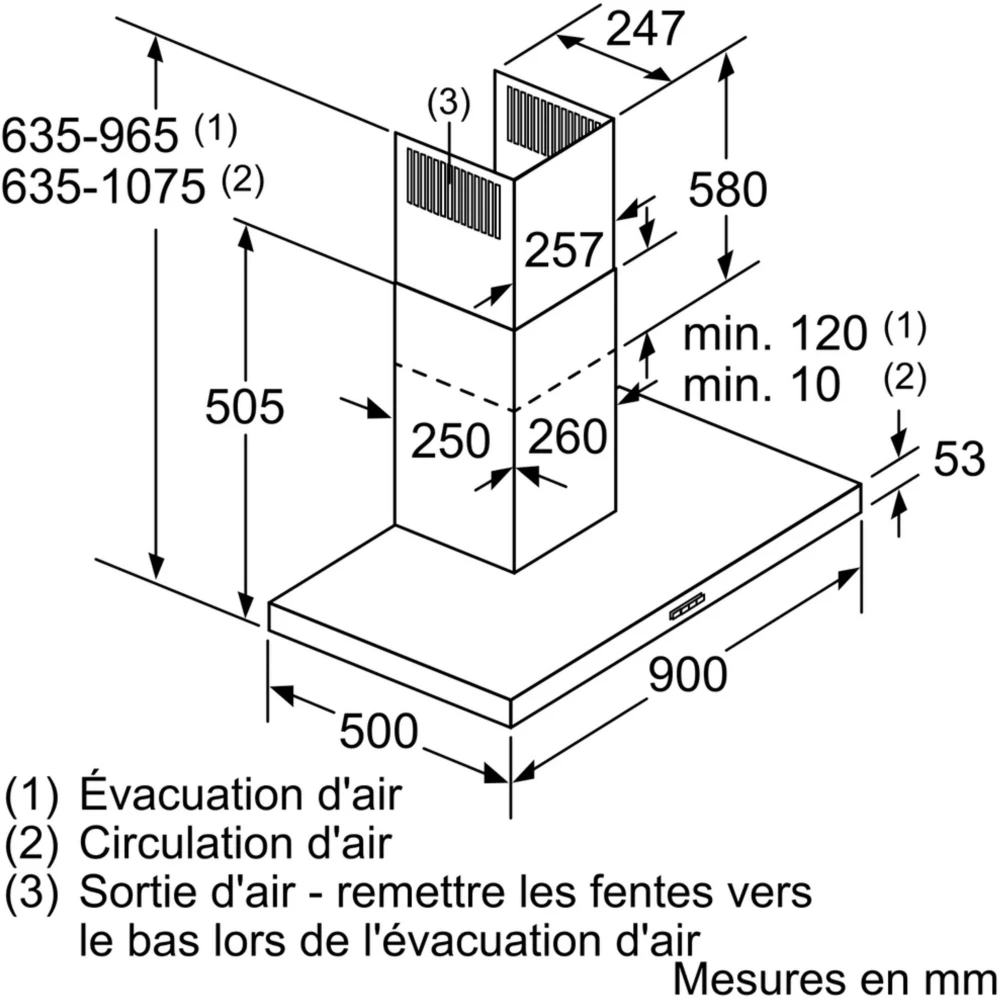 Hotte décorative murale SIEMENS LC96BHM50 IQ300 – Image 8