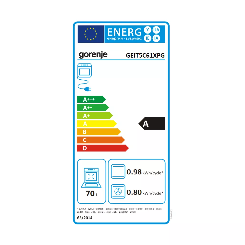 Cuisinière induction GORENJE GEIT5C61XPG – Image 5