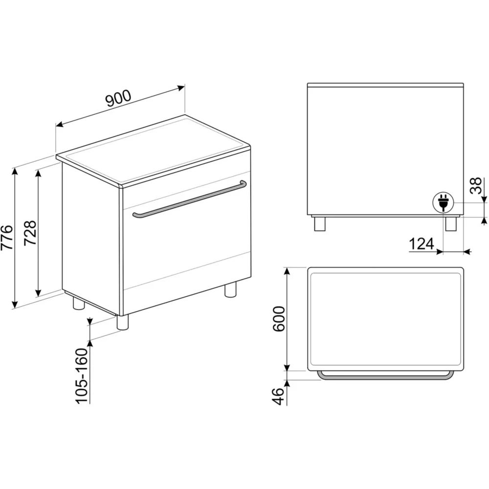 Piano de cuisson induction SMEG CG90CIXT – Image 7