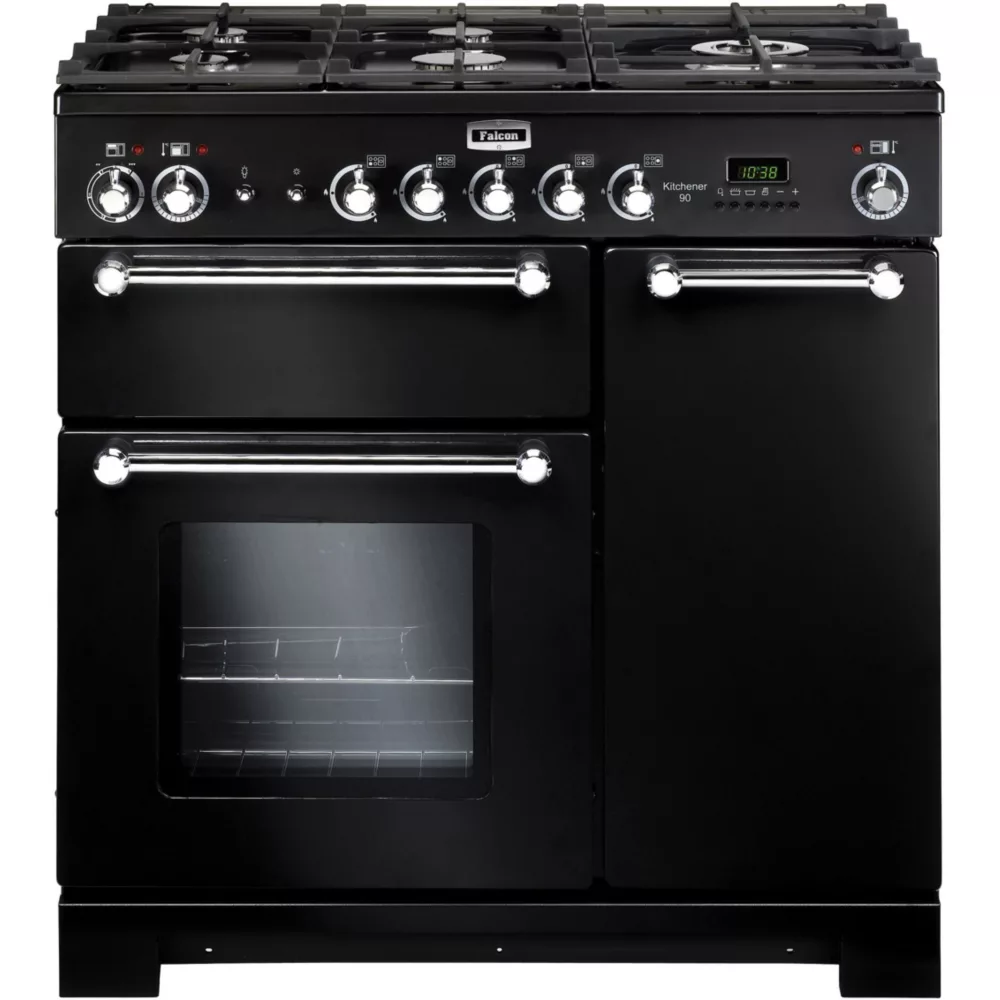 Piano de cuisson gaz FALCON KITCHENER 90 NOIR + WOK ET PLANCHA – Image 2