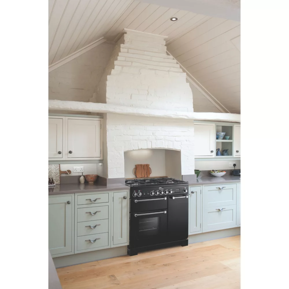 Piano de cuisson gaz FALCON KITCHENER 90 NOIR + WOK ET PLANCHA – Image 3