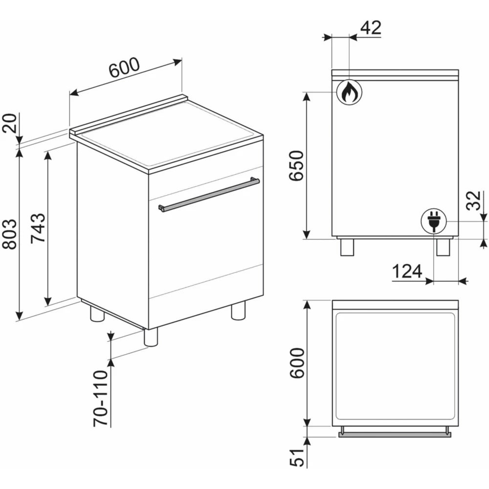 Cuisinière induction SMEG C6IPBLT2 – Image 11