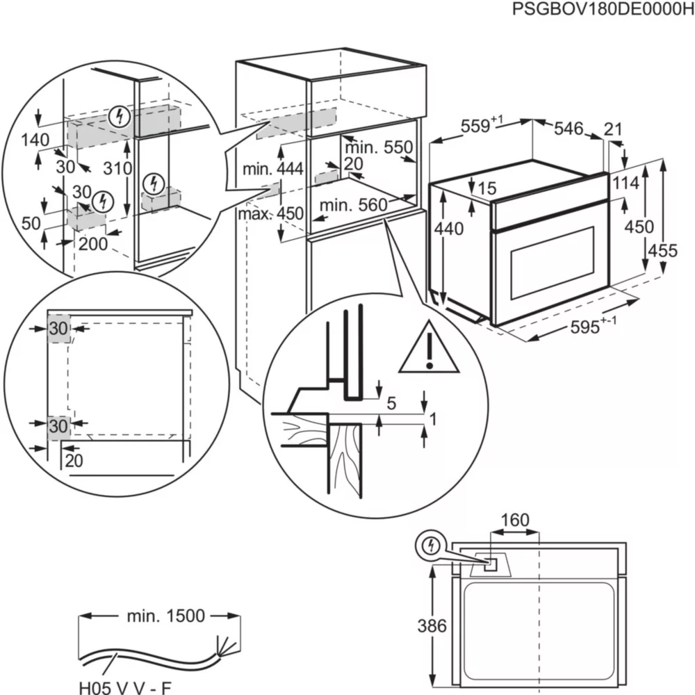 Micro ondes combiné encastrable AEG KME768080T – Image 6