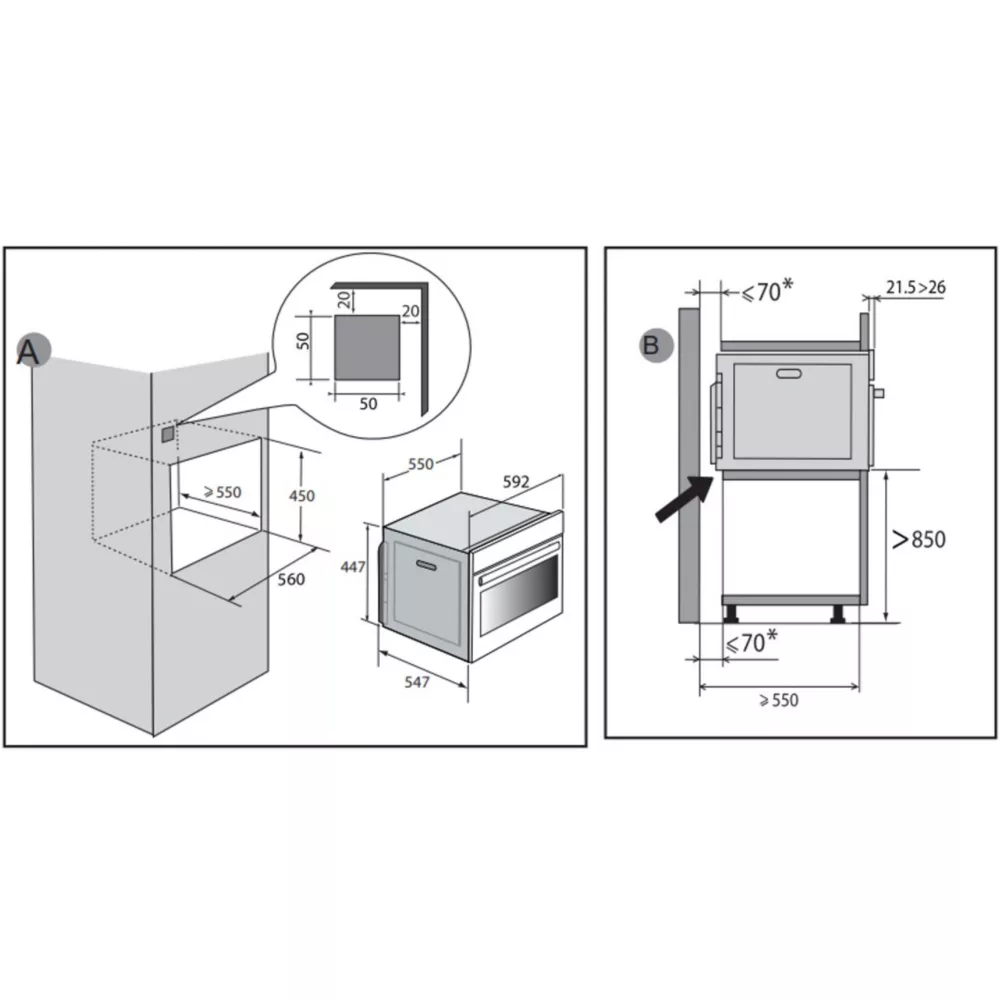 Micro ondes combiné DE DIETRICH DKC4756H – Image 3