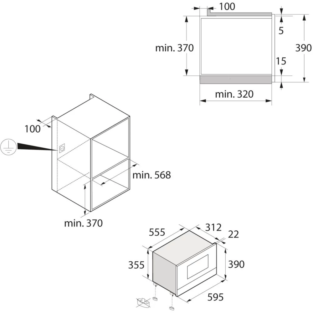 Micro ondes grill encastrable ASKO OM8334S – Image 5