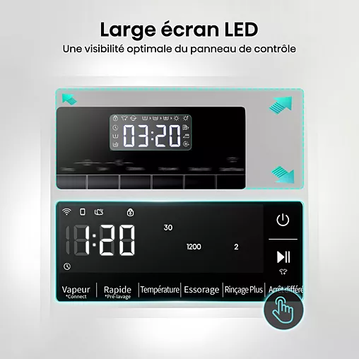 Lave linge hublot HISENSE WF3S9043BB3 – Image 3