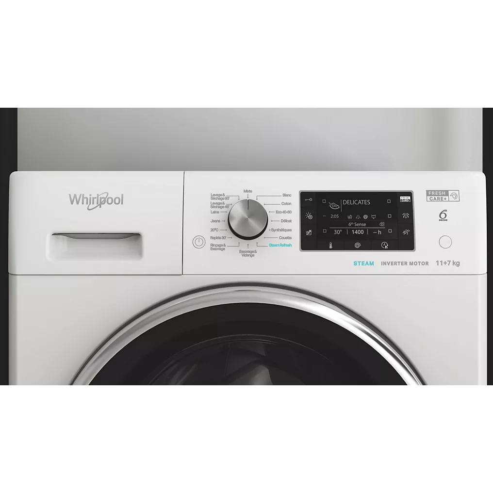 Lave linge séchant hublot WHIRLPOOL FFWDD1176258BCVFR – Image 9
