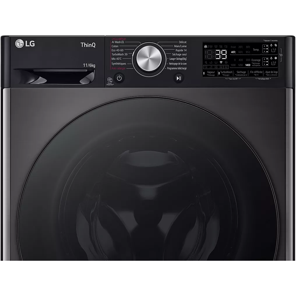 Lave linge séchant hublot LG F164R78BSTA – Image 6