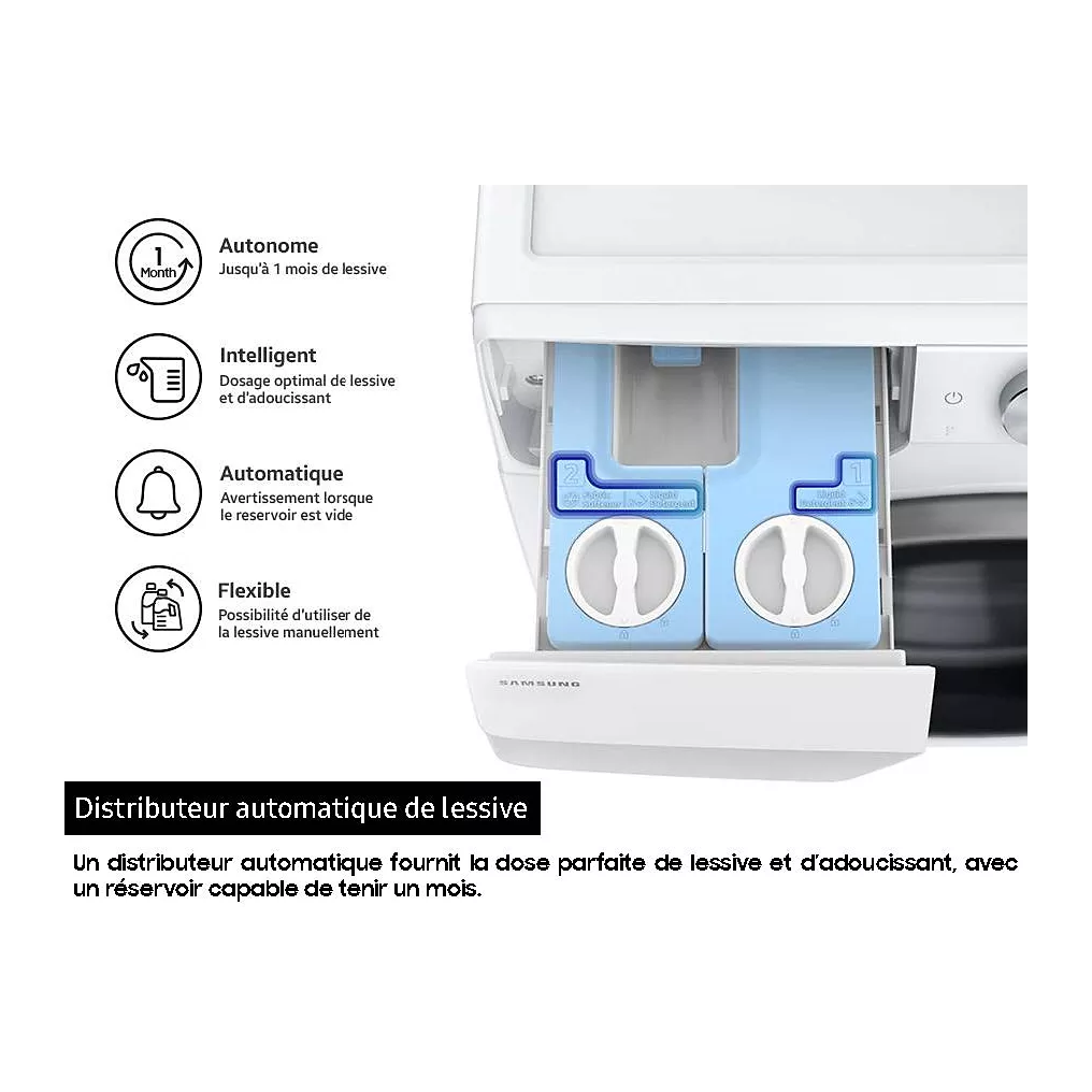 Lave linge hublot SAMSUNG WW80T734DWHAS3 – Image 6